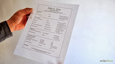 image from Guidelines For Printing Out Your Resume