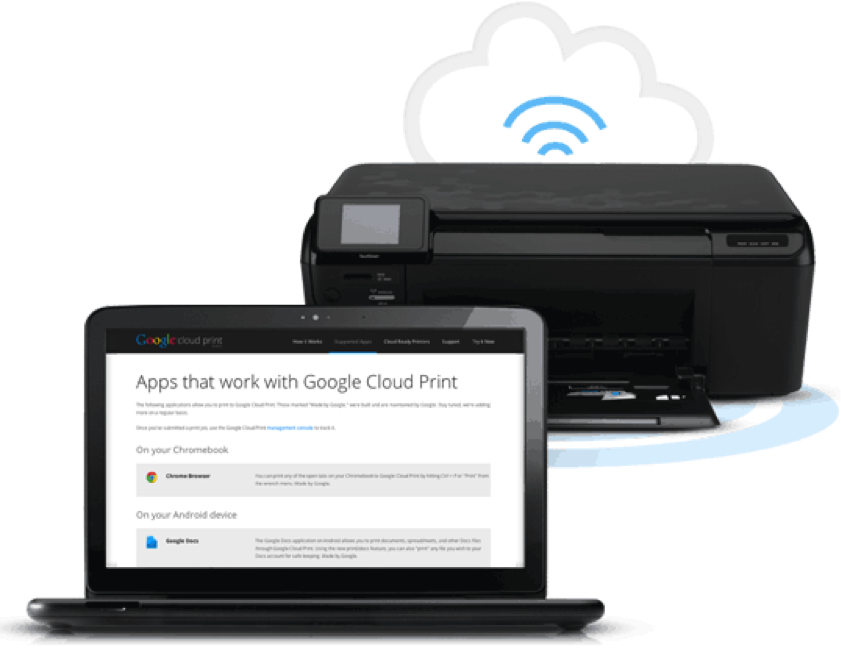 image from Google Cloud Print 101: Best Wifi Printers