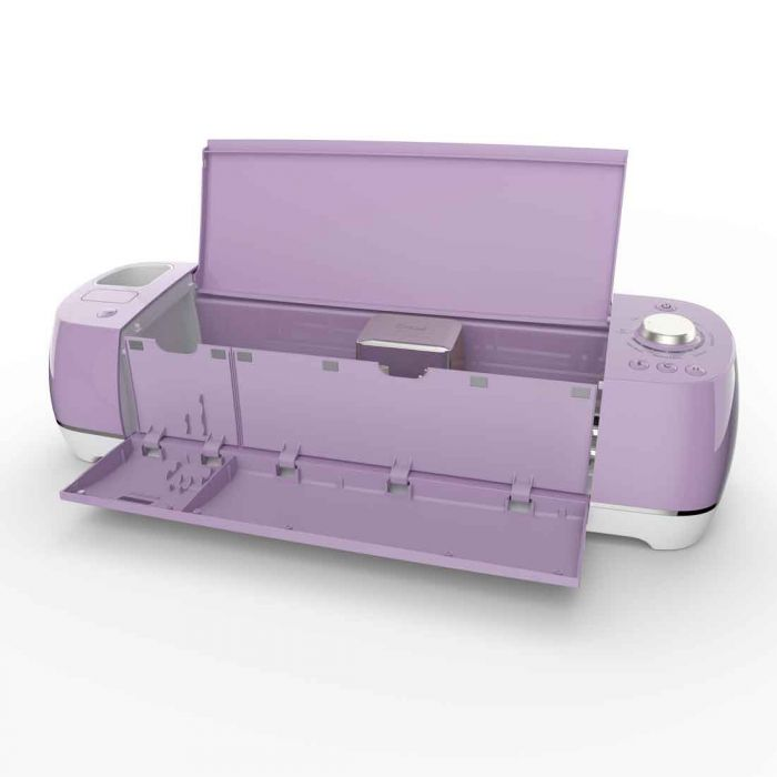 Cricut Explore Air 2 has 3 compartments, an open cup so that the user can just grab their commonly used tools and 2 hidden compartments. The smaller one are for pen blades with magnetic strips for holding blades. The longer one is for pens and tools.