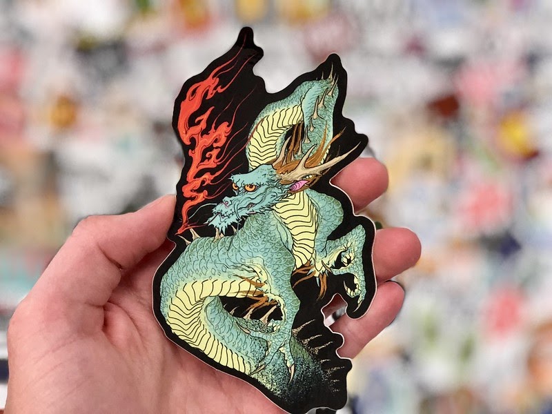 Dragon Sticker by StickerGiant of Flickr.