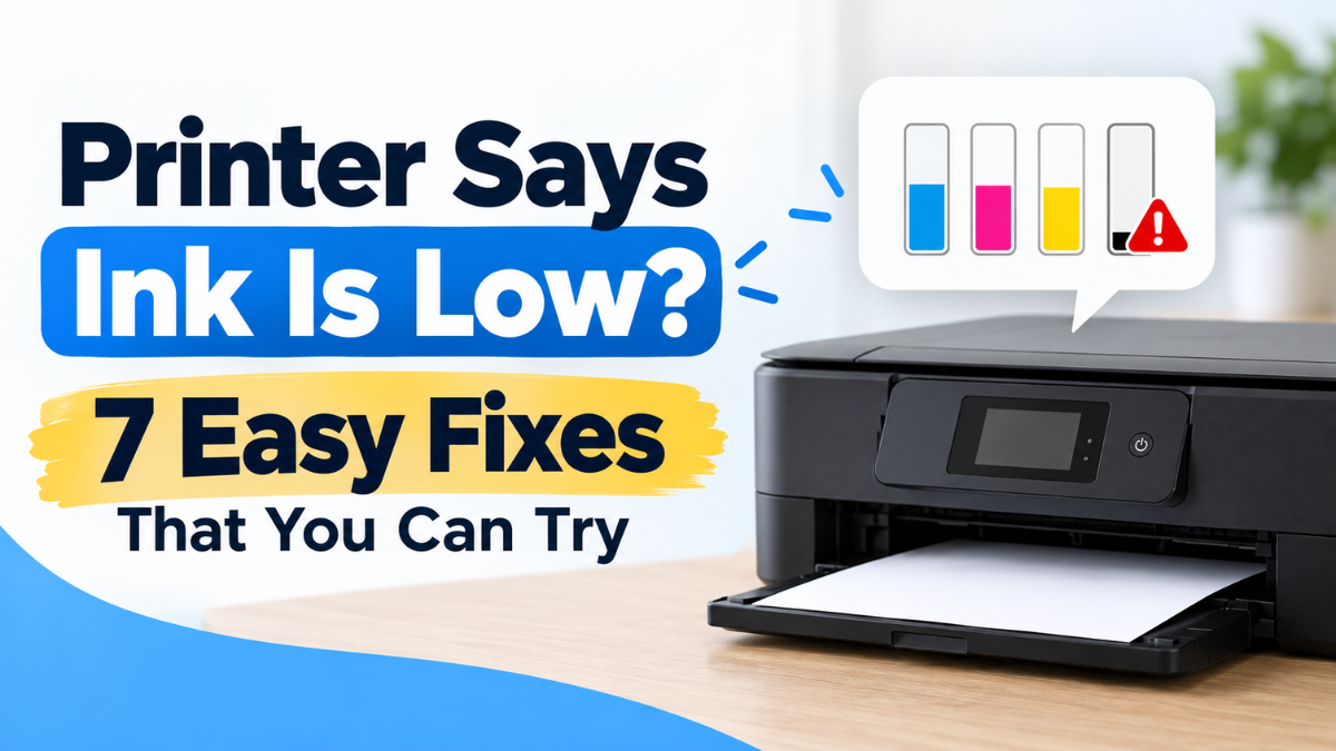 image from Printer Says Ink Is Low? 7 Easy Fixes That You Can Try