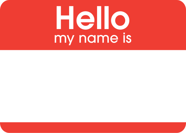 Name Label Sticker