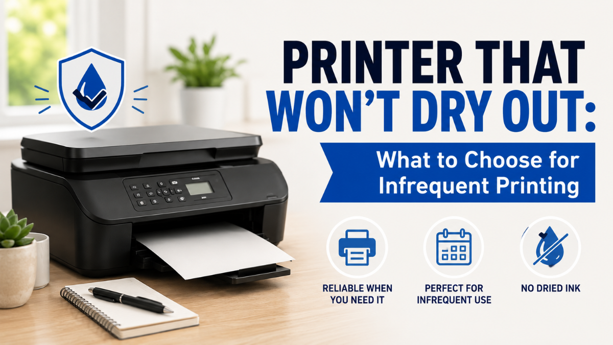 image from Printer That Won’t Dry Out: What to Choose for Infrequent Printing