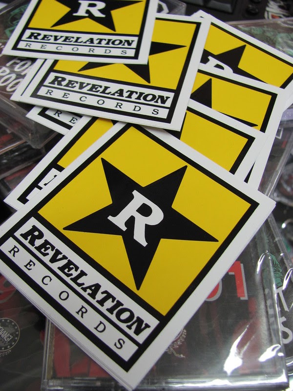 Promo stickers giveaways for revelation records by Sarri-sarri distro & records in Flickr