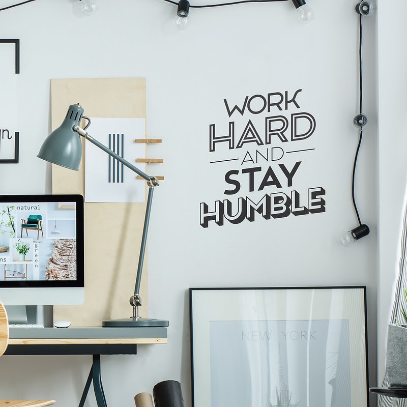 Work Hard Stay Humble Wall Decal Sticker by Chris Wiltshire of Flickr.