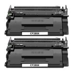 High Yield HP CF289X Black Toner, 2-Pack