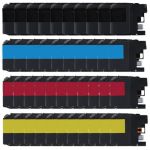 High Yield Brother 103 Ink Cartridges XL - LC103 40-Pack: 10 Black, 10 Cyan, 10 Magenta, 10 Yellow