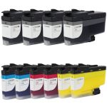 Ultra High Yield Brother 3039 Ink Cartridges Combo Pack of 10: 4 Black, 2 Cyan, 2 Magenta, 2 Yellow
