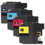 Super High Yield Brother LC10E Ink Cartridges XXL 4-Pack: 1 Black, 1 Cyan, 1 Magenta, 1 Yellow