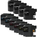 Super High Yield Brother LC205 Ink Cartridges and LC209 XXL 10-Pack: 4 LC209 Black and 2 LC205 Cyan, 2 Magenta, 2 Yellow