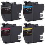 High Yield Brother LC3013 4-Pack Ink Cartridges XL: 1 Black, 1 Cyan,1 Magenta, 1 Yellow