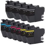 Compatible Brother LC3013 Ink Cartridge 10-Pack - High Yield: 4 Black, 2 Cyan, 2 Magenta, 2 Yellow