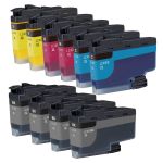 High Yield Brother LC406XL Compatible Ink Cartridges 10-Pack: 4 Black, 2 Cyan, 2 Magenta, 2 Yellow