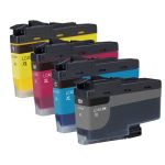 High Yield Brother LC406XL Ink Cartridges Combo Pack of 4: 1 Black, 1 Cyan, 1 Magenta, 1 Yellow