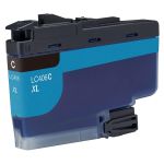 High Yield Brother LC406XLC Ink Cartridge Cyan, Single Pack