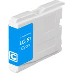 Brother LC51C Ink Cartridge Cyan, Single Pack