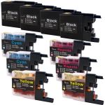 Super High Yield Brother LC79 Ink Cartridges XXL 10-Pack: 4 Black, 2 Cyan, 2 Magenta, 2 Yellow