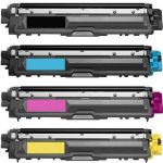 Brother TN-225 Toner and Toner 221 4-Pack: 1 Standard Yield TN221 Black and 1 High Yield TN225 Cyan, 1 Magenta, 1 Yellow