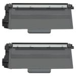 High Yield Brother TN750 Toner Cartridges 2-Pack Black