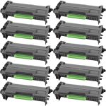 High Yield Brother TN850 Compatible Toner Cartridges 10-Pack Black