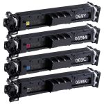 Canon 069 Toner Cartridges Combo Pack of 4 : 1 Black, 1 Cyan, 1 Magenta, 1 Yellow