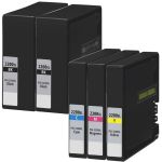 High Yield Canon 2200 Ink Cartridges XL 5-Pack: 2 PGI-2200XL Black, 1 Cyan, 1 Magenta , 1 Yellow