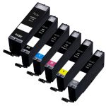 Canon 230 231 Ink Cartridges Combo Pack of 6: 1 Pigment Black, 1 Black, 1 Cyan, 1 Magenta, 1 Yellow, 1 Gray