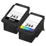 Canon 243 244 Ink Cartridges Value Pack of 2: 1 PG- 243 Black, 1 CL-244 Tri-color