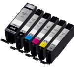 High Yield Canon Ink 270 271 XL Cartridges 6-Pack: 1 PGI-270XL Pigment Black and 1 CLI-271XL Black, 1 Cyan, 1 Magenta, 1 Yellow, 1 Gray