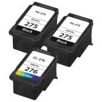 Canon Ink 275 and 276 Cartridges Combo Pack of 3: 2 PG-275 Black, 1 CL-276 Tri-color
