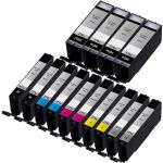 High Yield Canon Ink Cartridges 270 and 271 XL 14-Pack: 4 PGI-270XL Pigment Black and 2 CLI-271XL Black, 2 Cyan, 2 Magenta, 2 Yellow, 2 Gray