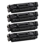 High Yield Canon 072H Printer Toner Cartridges, 4-Pack, Black