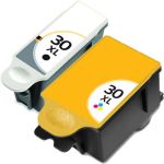 Compatible Kodak 30 Ink Cartridges XL 2-Pack - High Yield: 1 30B Black, 1 30C Color