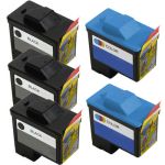 Dell 1 Ink Cartridges 5-Pack: 3 T0529 Black and 2 T0530 Color