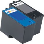 High Yield Dell MK992 and Dell MK993 Ink Cartridges 2-Pack - Series 9: 1 Black, 1 Color