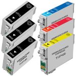 Extra High Capacity Epson 127 Combo Pack of 6 Ink Cartridges: 3 Black, 1 Cyan, 1 Magenta, 1 Yellow