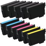 High Capacity Epson 220XL Value Pack of 11 Ink Cartridges: 5 Black, 2 Cyan, 2 Magenta, 2 Yellow