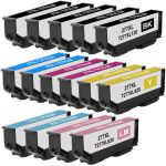 High Capacity Epson 277 Ink Cartridges XL 15-Pack: 5 Black, 2 Cyan, 2 Magenta, 2 Yellow, 2 Light Cyan, 2 Light Magenta