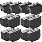 High Yield Epson 302XL Ink Combo Pack of 12 Cartridges: 4 Black, 2 Photo Black, 2 Cyan, 2 Magenta, 2 Yellow