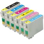 High Yield Epson 77 Ink Cartridges Combo Pack of 6: 1 Black, 1 Cyan, 1 Magenta, 1 Yellow, 1 Light Cyan, 1 Light Magenta