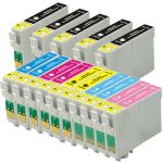 Epson 78 Combo Pack of 15 Ink Cartridges: 5 Black, 2 Cyan, 2 Magenta, 2 Yellow, 2 Light Cyan, 2 Light Magenta