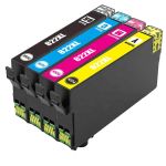 Remanufactured Epson 822 XL Ink Cartridges Combo Pack of 4 - High Yield: 1 Black, 1 Cyan, 1 Magenta, 1 Yellow