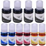 Ultra High Yield Epson EcoTank 502 Ink Bottles Value Pack of 10: 4 Black, 2 Cyan, 2 Magenta, 2 Yellow