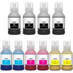 High Yield Epson Printer Ink T49M Bottles 10-Pack: 4 Black, 2 Cyan, 2 Magenta, 2 Yellow