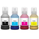 High Yield Epson T49M Ink Bottles 4-Pack: 1 Black, 1 Cyan, 1 Magenta, 1 Yellow
