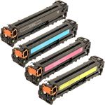 HP 128A Toner Bundle Pack of 4 Cartridges: 1 Black, 1 Cyan, 1 Magenta, 1 Yellow