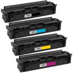 High Yield HP 206X Toner Set of 4: 1 Black, 1 Cyan, 1 Magenta, 1 Yellow