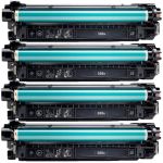 HP 508A Toner Cartridges 4-Pack : 1 Black, 1 Cyan, 1 Magenta, 1 Yellow