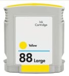 High Yield HP 88XL Yellow Ink Cartridge, Single Pack