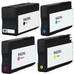 High Yield HP 962XL 4-Pack Ink Cartridges: 1 Black, 1 Cyan, 1 Magenta and 1 Yellow